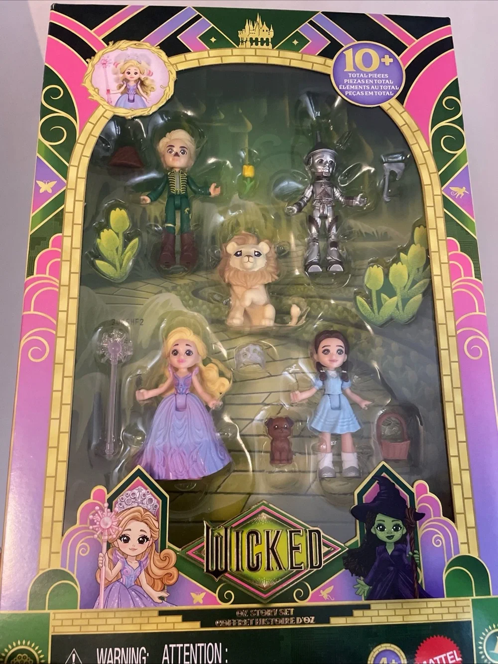 NIB Wicked 2025 Oz Story Set Mattel figure Set Small Doll. 10+ Pieces. Sealed.